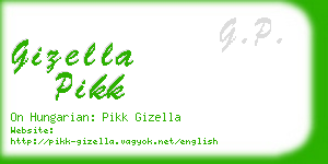 gizella pikk business card